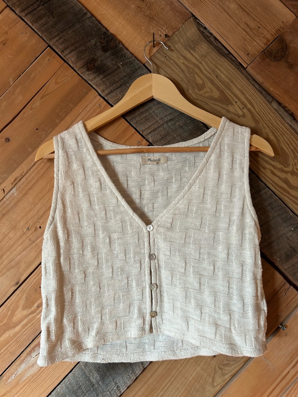 Madewell knitted vest